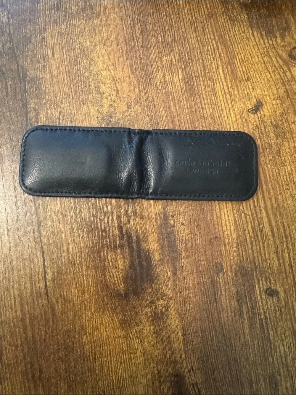 Carlo Amboldi Lambskin Leather Magnetic Money‎ Clip Black Holds Bills Secure